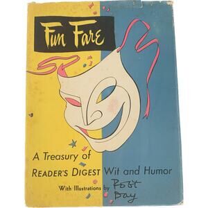Vintage Readers Digest Hardcover Book Fun Fare Treasury of Wit And Humor 1949